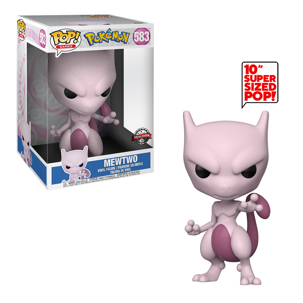 FU57826-IE Funko POP! Pokemon - 10-Inch Mewtwo Vinyl Figure #583 Special Edition Exclusive