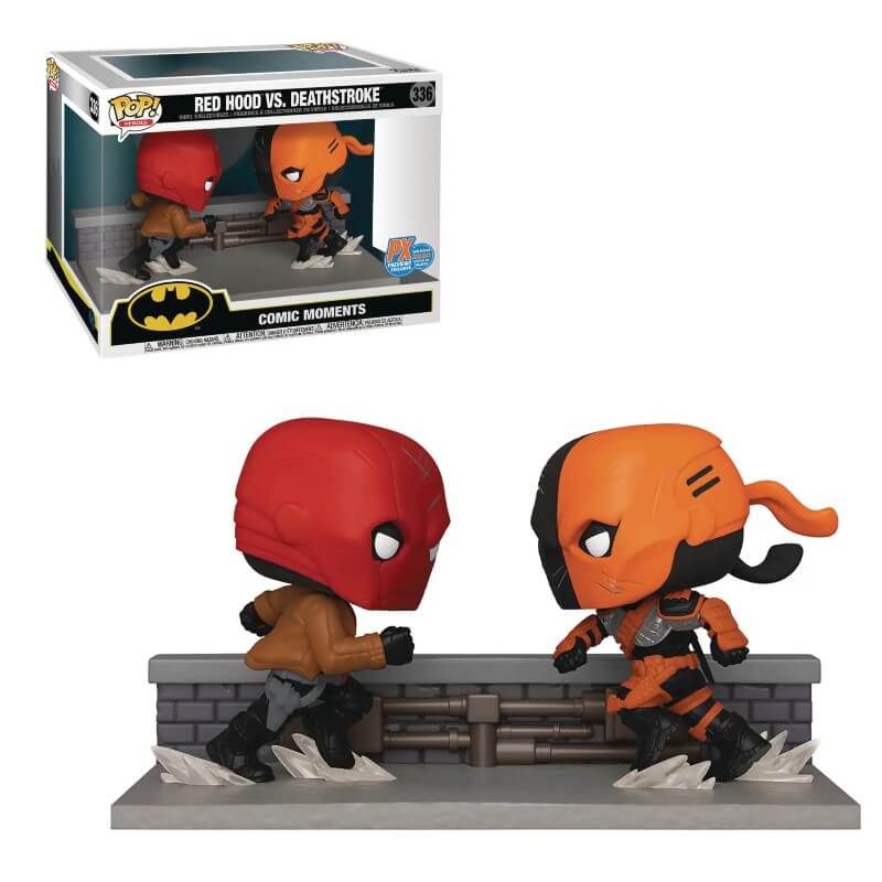 SEP198705 Funko POP! Comic Moment: Red Hood vs. Deathstroke Vinyl Figure Previews Exclusive (PX) [READ DESCRIPTION]