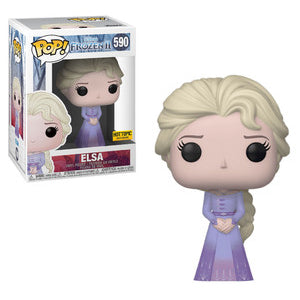 FU40890 Funko POP! Frozen 2 - Elsa (Purple Dress) Vinyl Figure #590 Hot Topic Exclusive [READ DESCRIPTION]