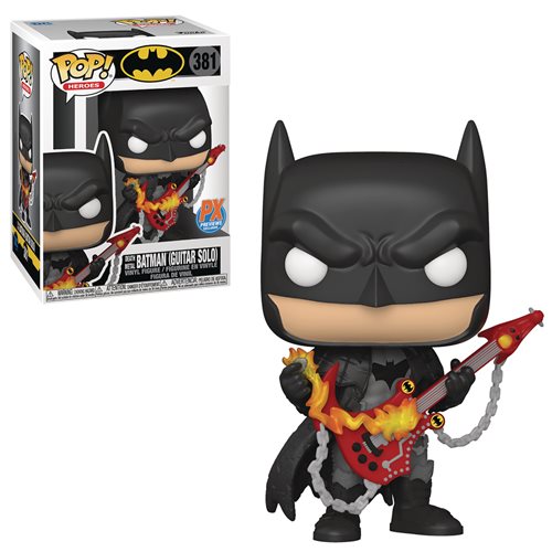 FU54718 Funko POP! Batman Dark Nights - Death Metal Batman (Guitar Solo) Vinyl Figure #381 Preview Exclusives (PX) [READ DESCRIPTION]