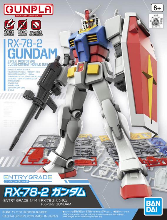 Bandai Spirits: Mobile Suit Gundam - RX-78-2 Gundam Entry Grade Model Kit