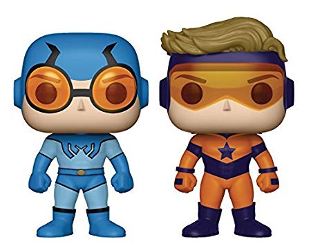 AUG179001 Funko POP! DC Super Heroes - Blue Beetle and Booster Gold 2-Pack Preview Exclusives (PX) (NOT 100% MINT)