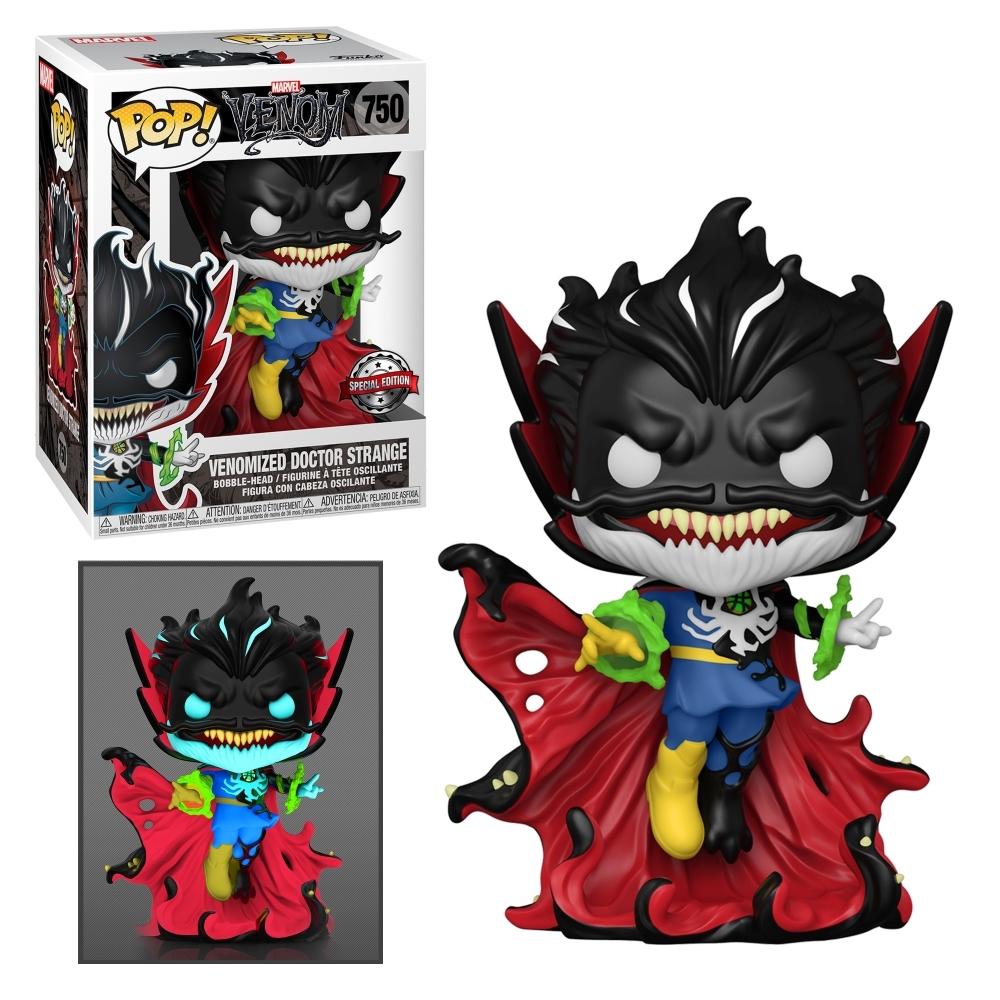 FU53792-IE Funko POP! Venom - Venomized Doctor Strange with Energy (Glow In The Dark) Vinyl Figure #750 Special Edition Exclusive [READ DESCRIPTION]