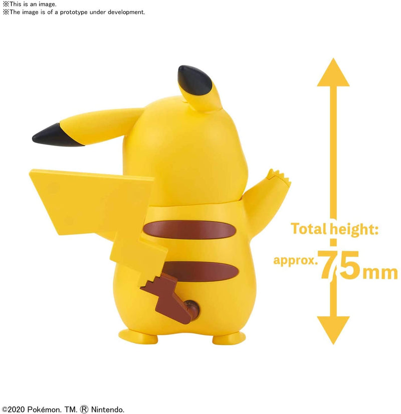 Bandai Spirits: Pokemon - 01 Pikachu Model Kit Quick!!
