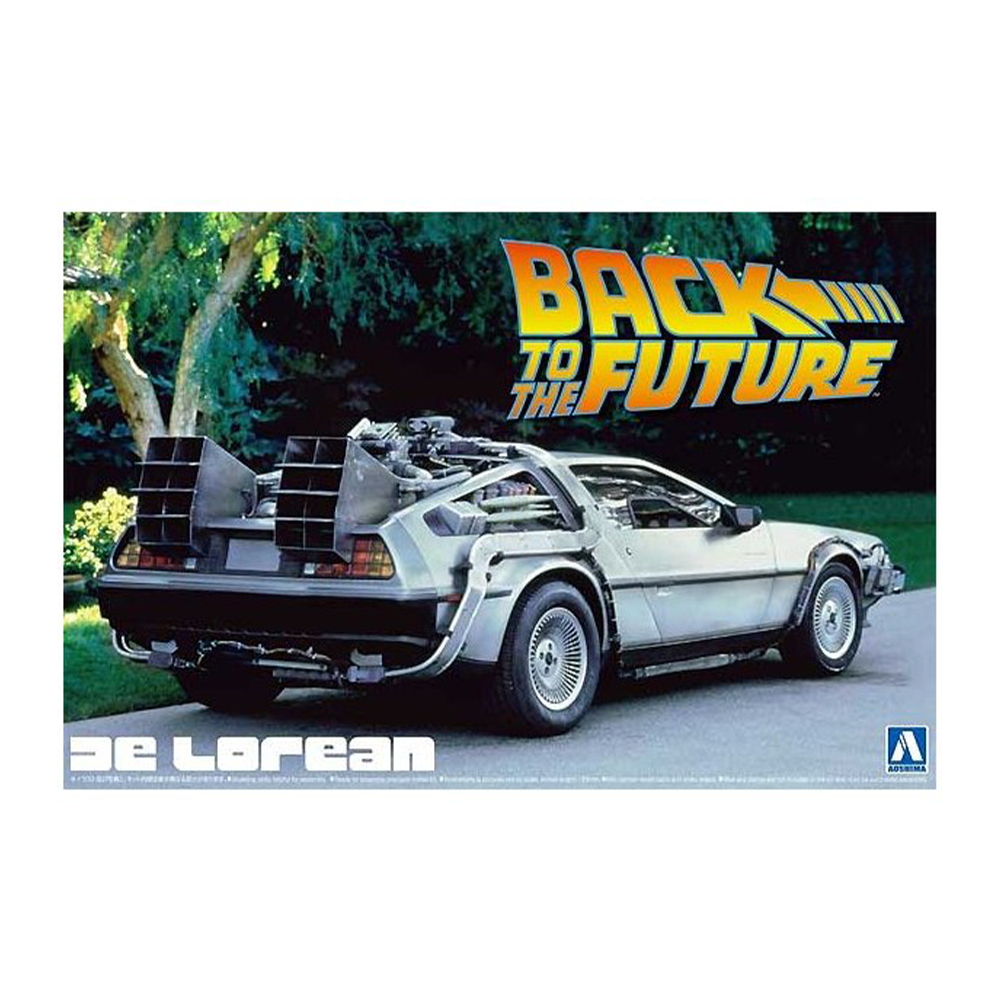 Aoshima: Back to the Future Part I DeLorean 1/24 Scale Model Kit #BT-01