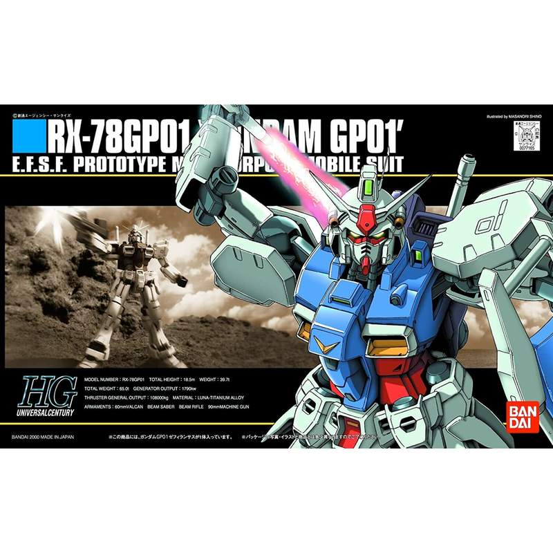 Bandai Spirits: Mobile Suit Gundam - HGUC 1/144 RX-78GP01 Zephyranthes Gundam Model Kit