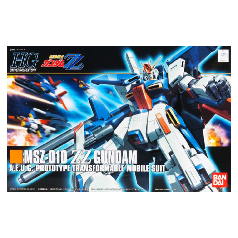 Bandai Spirits: Gundam - HGUC 1/144 MSZ-010 ZZ Gundam Model Kit #111