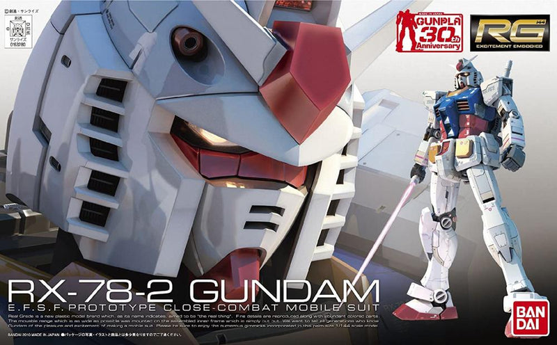 Bandai Spirits: Mobile Suit Gundam - RG 1/144 RX-78-2 Gundam Model Kit