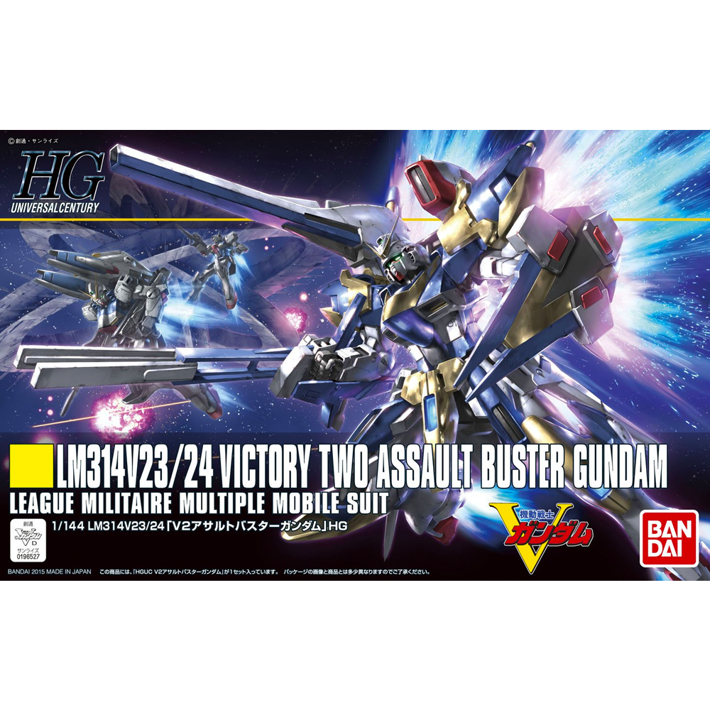 Bandai Spirits: Gundam - HGUC 1/144 LM314V23/24 Victory Two Assault Buster Gundam Model Kit #189