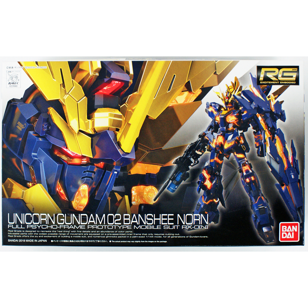 Bandai Spirits: Gundam Unicorn - RG 1/144 Unicorn Gundam 02 Banshee Norn Model Kit #27