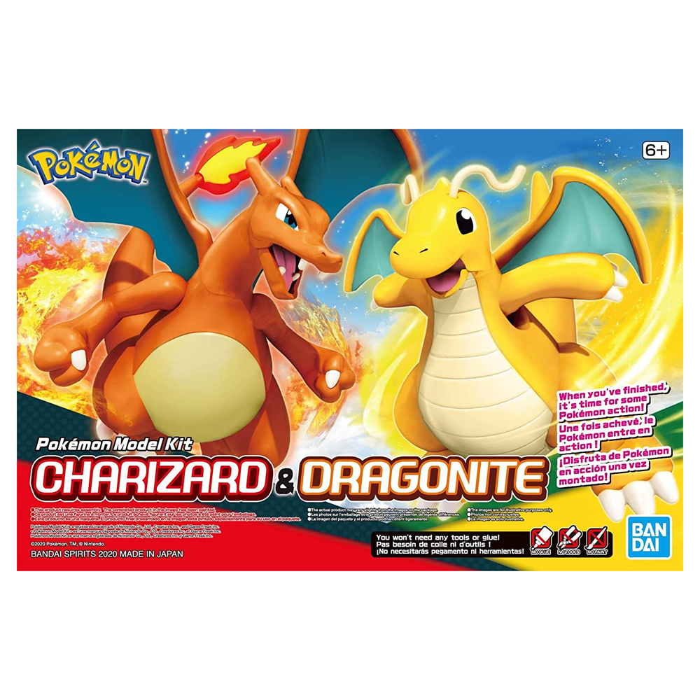 Bandai Spirits: Pokemon - Charizard and Dragonite Model Kit