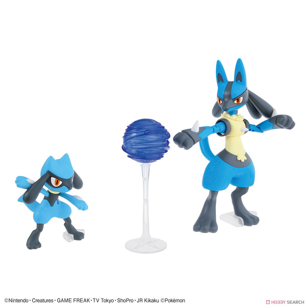 Bandai Spirits: Pokemon - Riolu & Lucario Model Kit Set