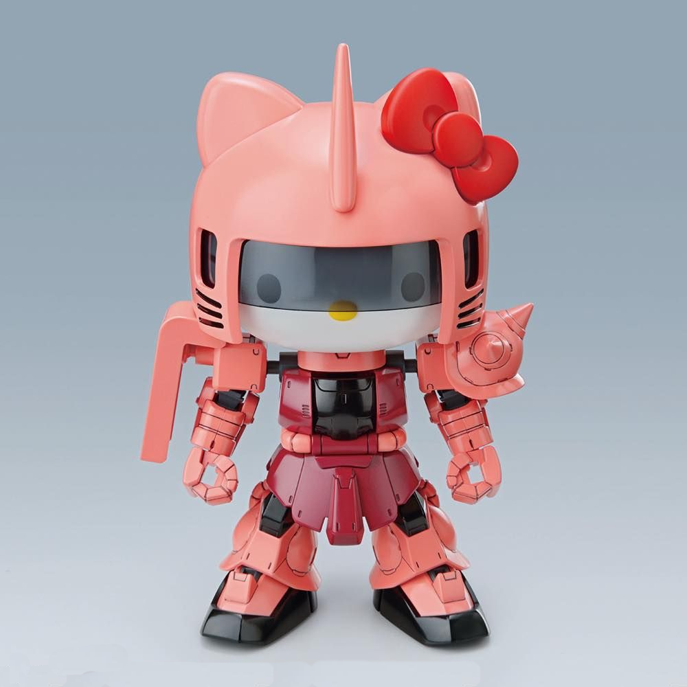 Bandai Hobby: Hello Kitty X SD Gundam Cross Silhouette - Hello Kitty MS-06S Char's Zaku II Model Kit