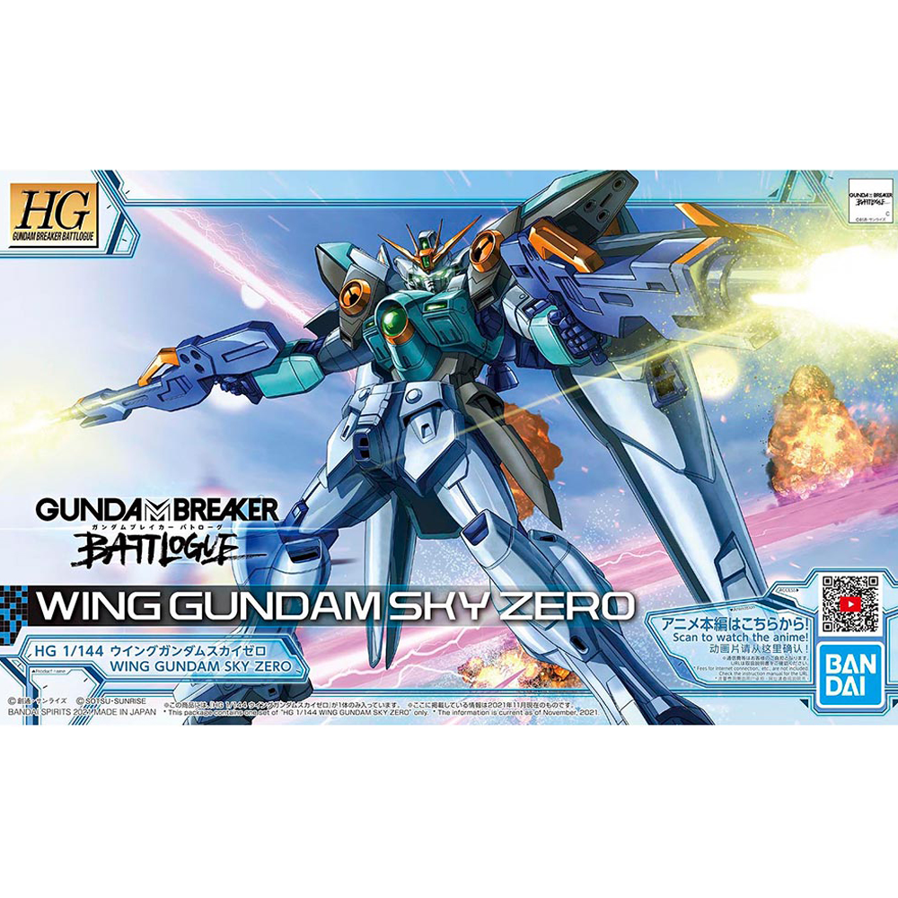 Bandai Spirits: Gundam Breaker Battlogue - HG 1/144 Wing Gundam Sky Zero Model Kit