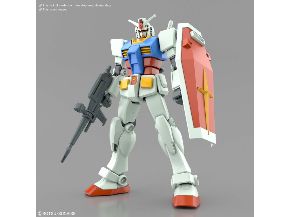 Bandai Spirits: Mobile Suit Gundam - RX-78-2 Gundam (Full Weapon Set) Entry Grade Model Kit