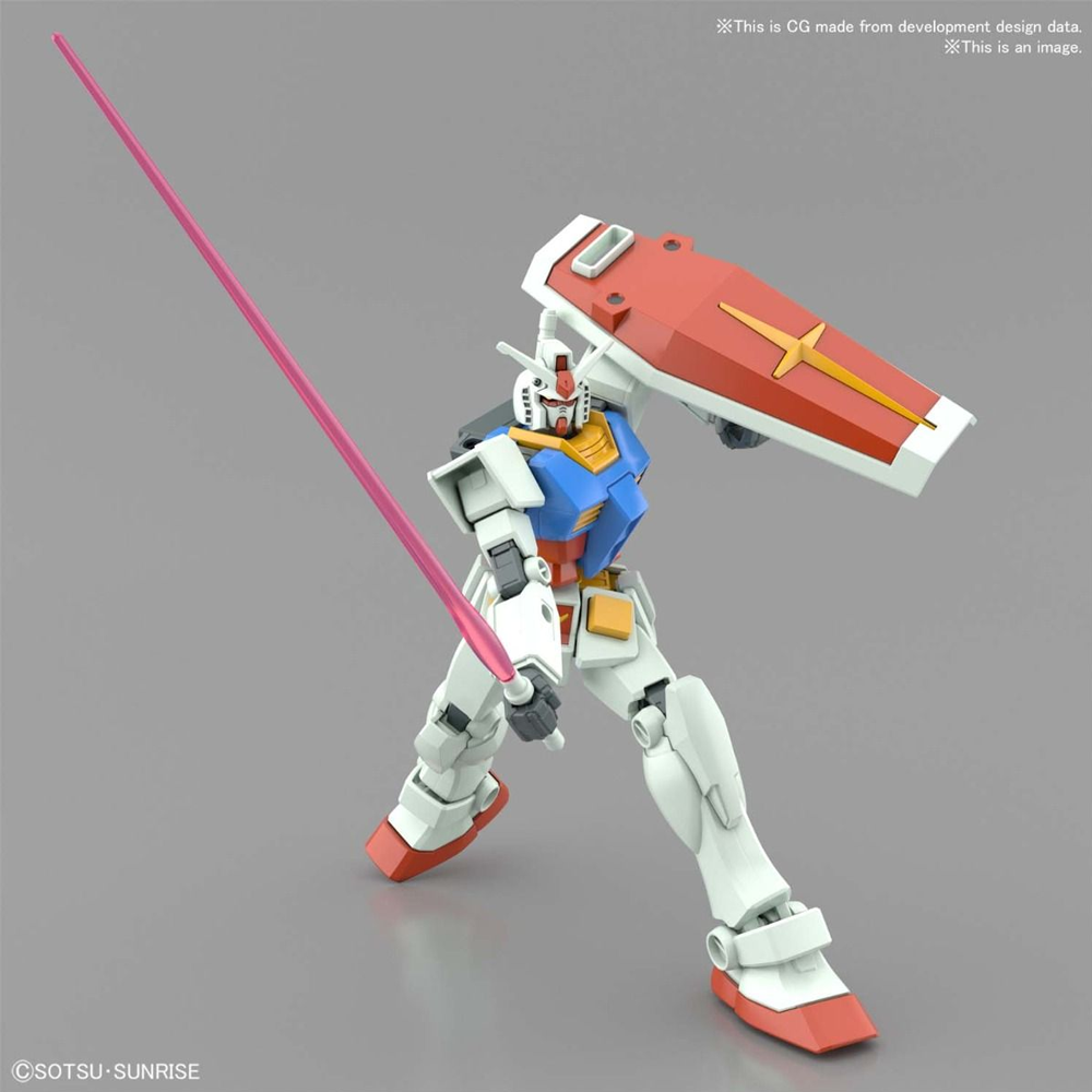 Bandai Spirits: Mobile Suit Gundam - RX-78-2 Gundam (Full Weapon Set) Entry Grade Model Kit