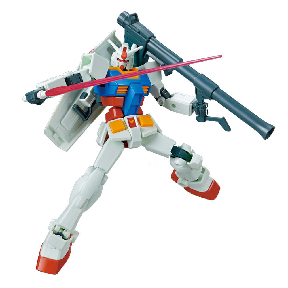 Bandai Spirits: Mobile Suit Gundam - RX-78-2 Gundam (Full Weapon Set) Entry Grade Model Kit