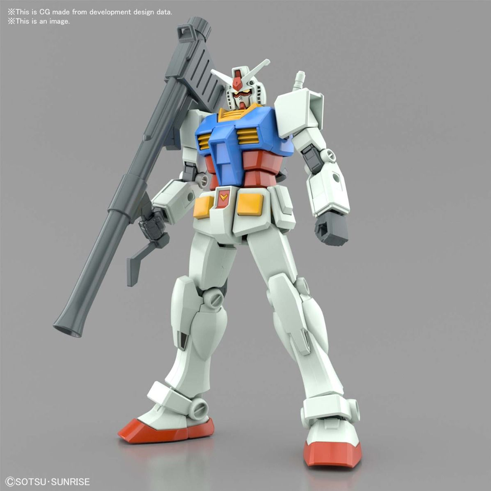 Bandai Spirits: Mobile Suit Gundam - RX-78-2 Gundam (Full Weapon Set) Entry Grade Model Kit