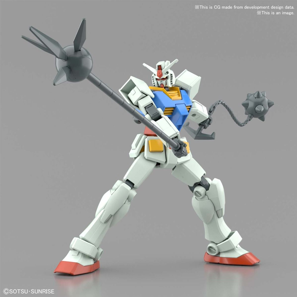 Bandai Spirits: Mobile Suit Gundam - RX-78-2 Gundam (Full Weapon Set) Entry Grade Model Kit