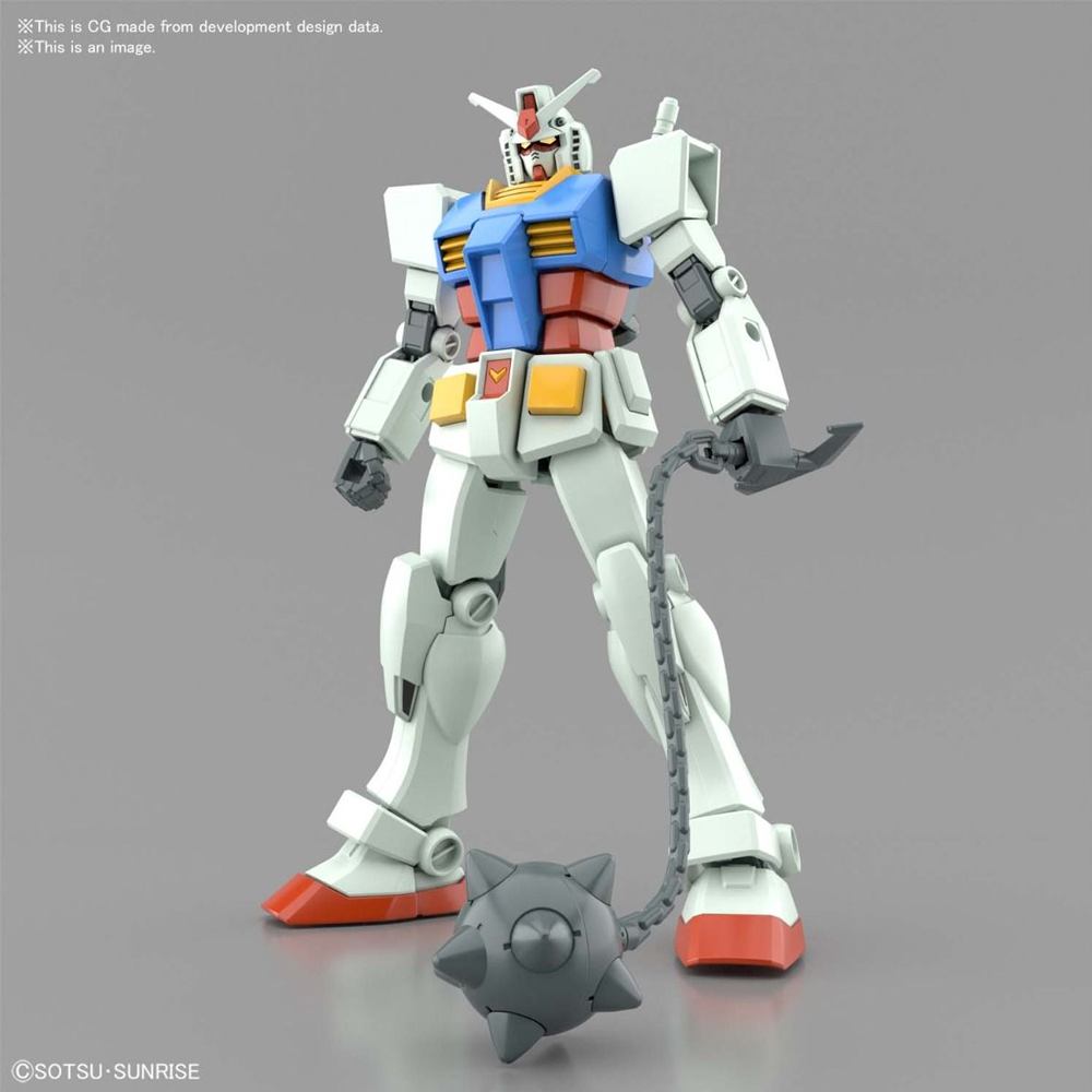 Bandai Spirits: Mobile Suit Gundam - RX-78-2 Gundam (Full Weapon Set) Entry Grade Model Kit