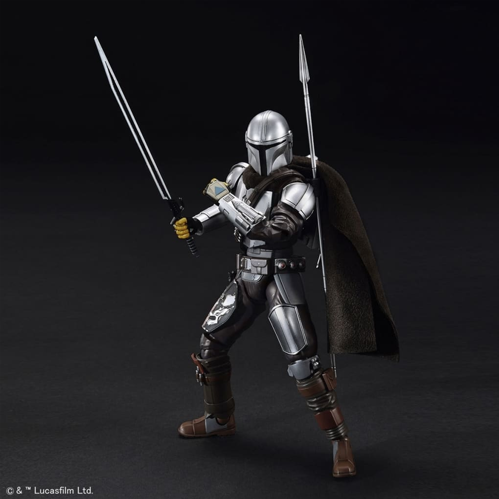 Bandai Spirits: Star Wars: Mandalorian - The Mandalorian Beskar Armor (Silver Coating Ver.) 1/12 Scale Model Kit