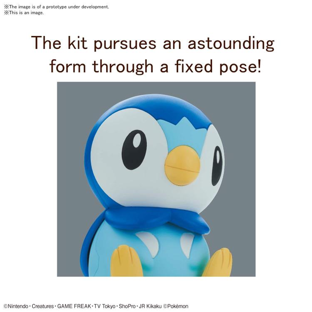 Bandai Spirits: Pokemon - 06 Piplup Model Kit Quick!!