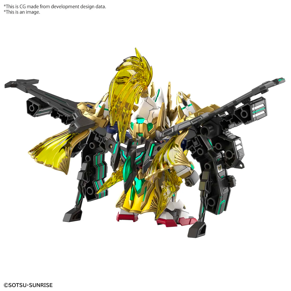 [PRE-ORDER] Bandai Spirits: Gundam SDW Heroes - Zhao Yun 00 Gundam (Command Package Ver.) Model Kit #27