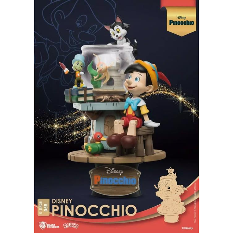 Beast Kingdom: Disney Diorama Stage - Pinocchio 6-Inch Statue DS-058