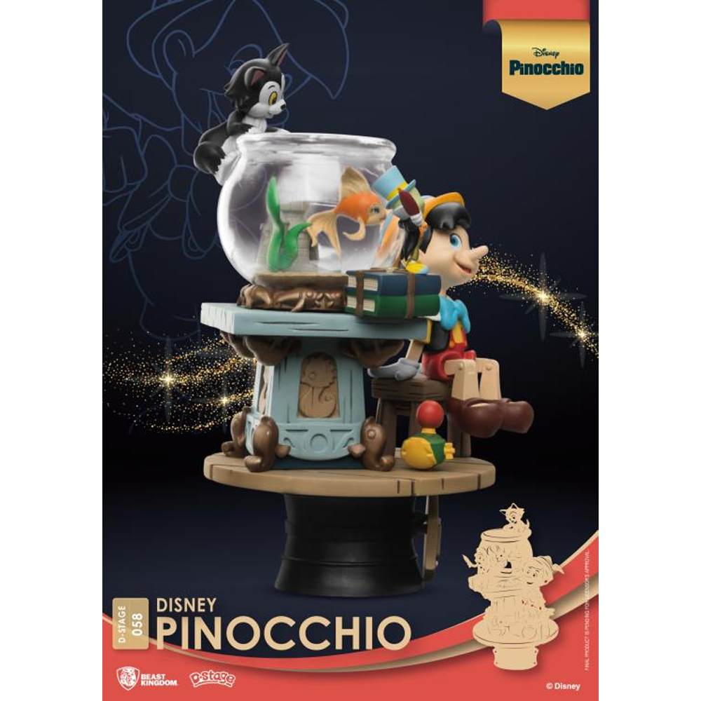 Beast Kingdom: Disney Diorama Stage - Pinocchio 6-Inch Statue DS-058