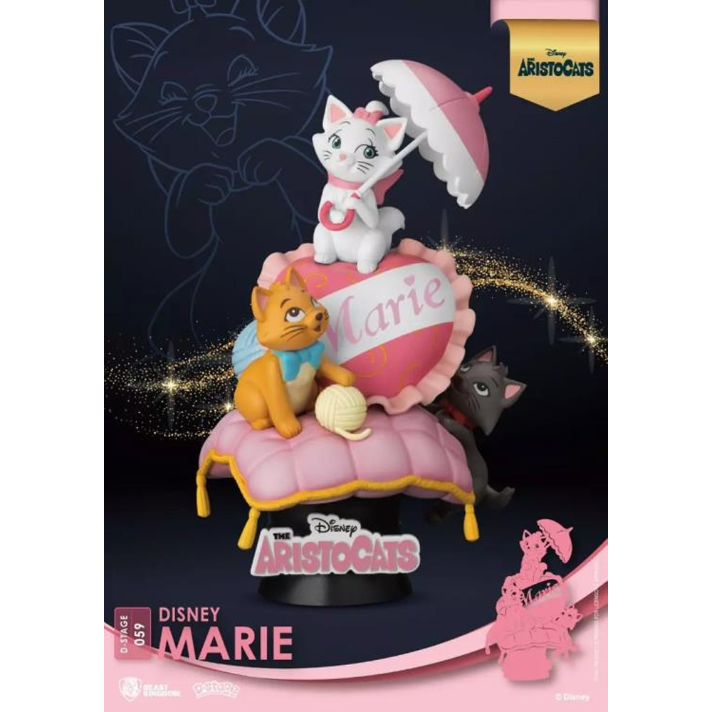 Beast Kingdom: Disney: The Aristocats Diorama Stage - Marie 6-Inch Statue DS-059