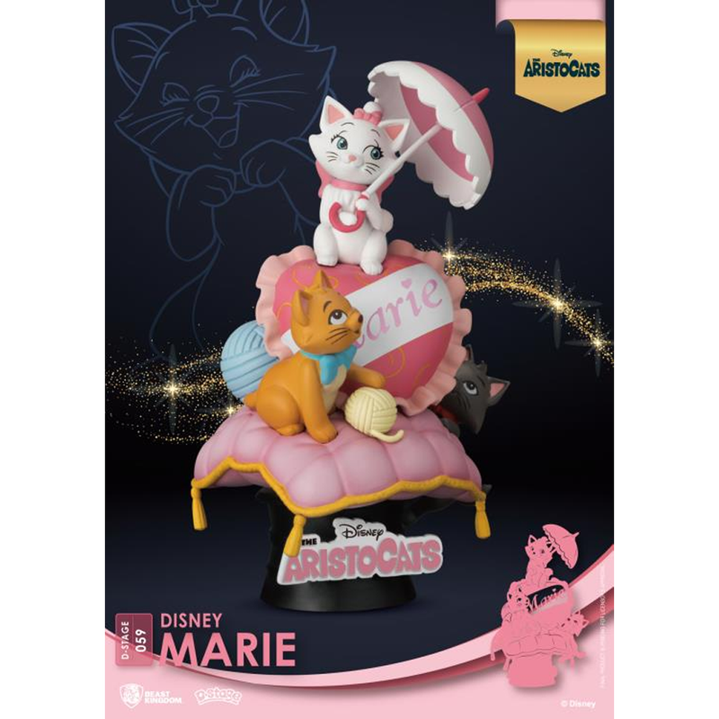 Beast Kingdom: Disney: The Aristocats Diorama Stage - Marie 6-Inch Statue DS-059