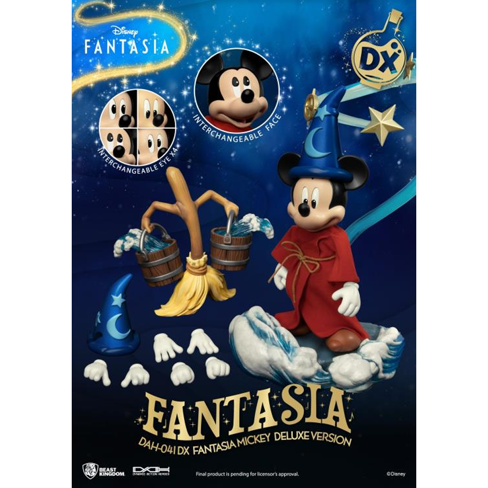 Beast Kingdom: Fantasia - Dynamic 8ction Heroes Sorcerer Mickey DAH-041 (Deluxe Ver.)