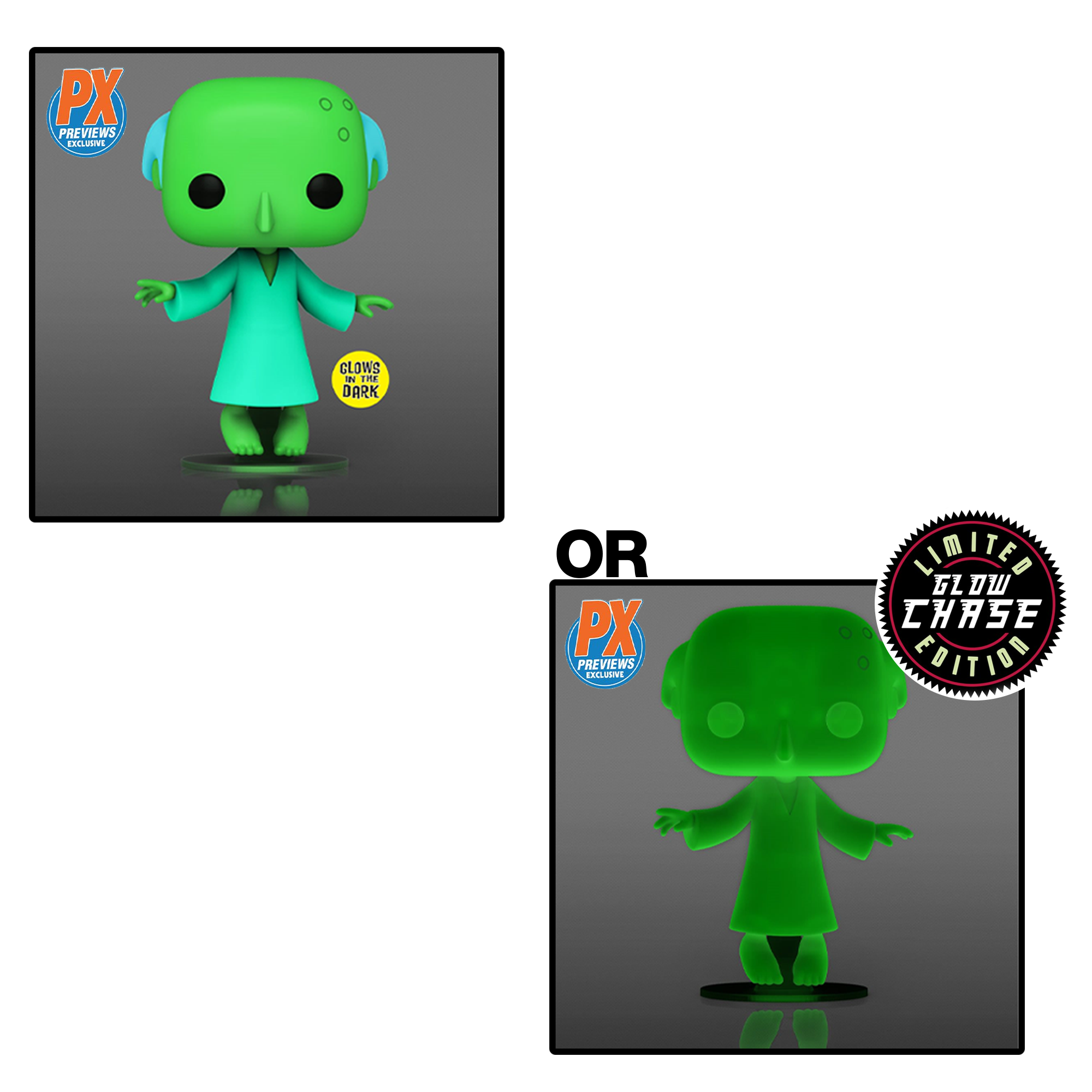 FU58177 Funko POP! The Simpsons - Glowing Mr. Burns Vinyl Figure #1162 Preview Exclusives (PX) [READ DESCRIPTION]