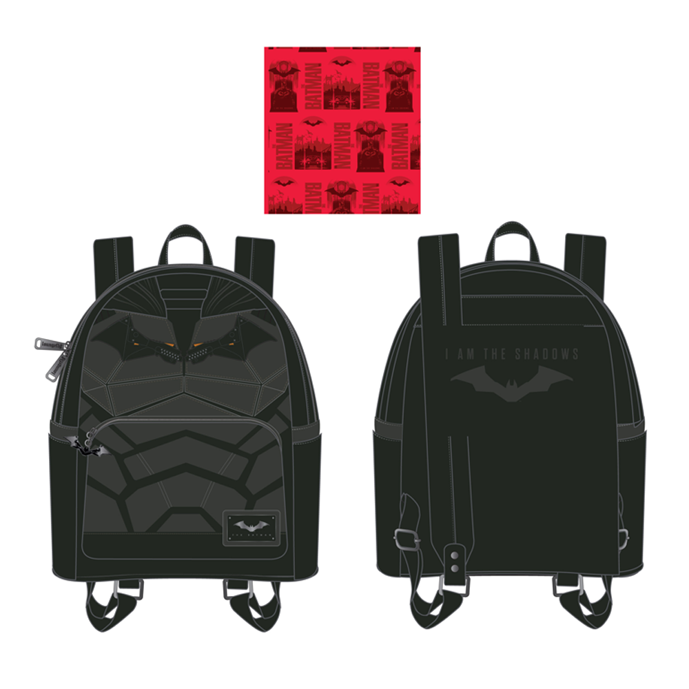 dc mini backpack Loungefly: DC Comics The Batman Cosplay Mini Backpack