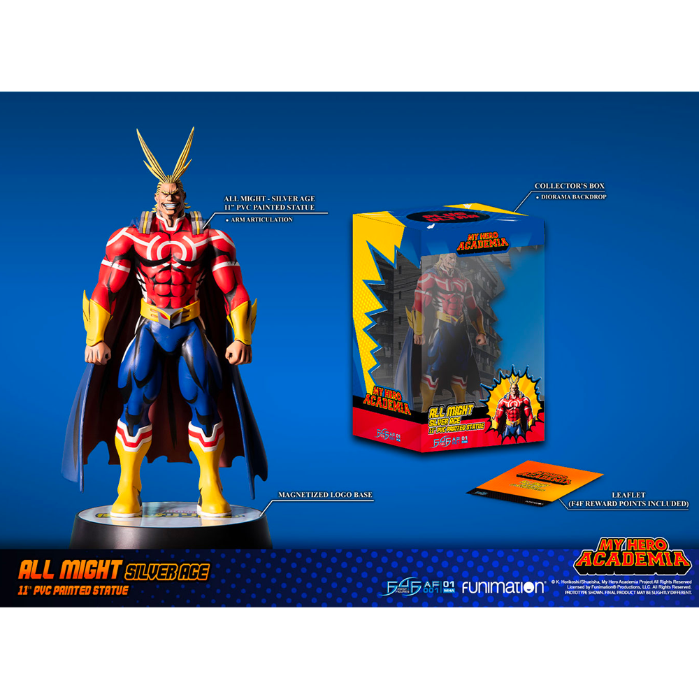 First 4 Figures: My Hero Academia - All Might Silver Age 11-Inch PVC Statue