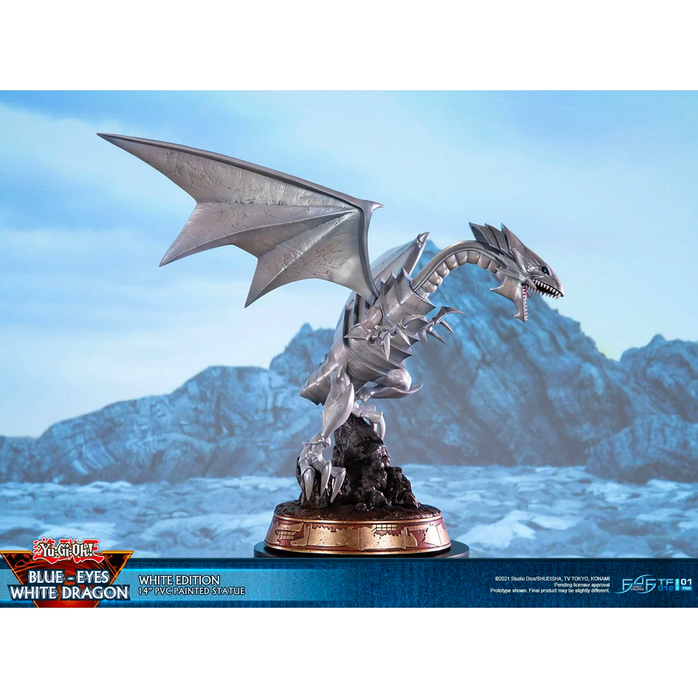 First 4 Figures: Yu-Gi-Oh! - Blue Eyes White Dragon (White Variant) Statue