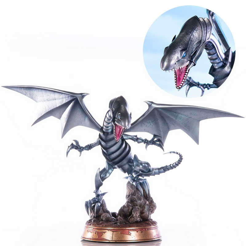 First 4 Figures: Yu-Gi-Oh! - Blue Eyes White Dragon (Silver Variant) Statue