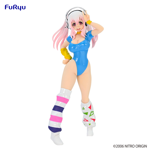 FuRyu: Nitroplus - Super Sonico (1980's Blue Another Color Ver.) Concept Figure