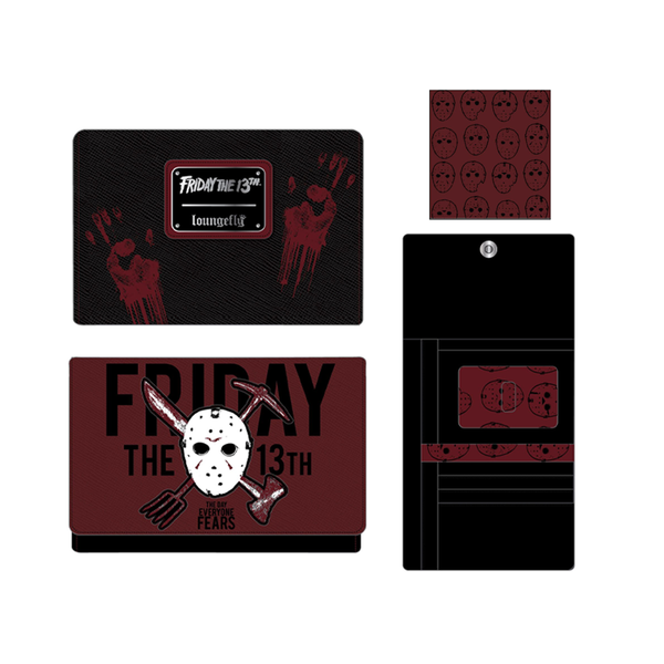 Loungefly: Friday the 13th Jason Mask Tri-Fold Wallet