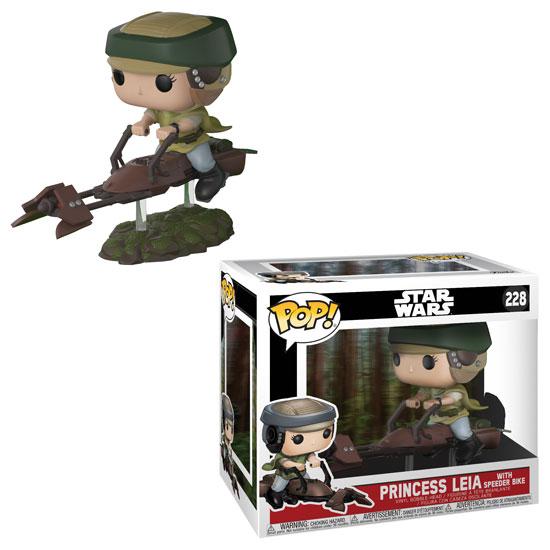 FU23253 Funko POP! Star Wars - Princess Leia on Speeder Bike Vinyl Figure #228