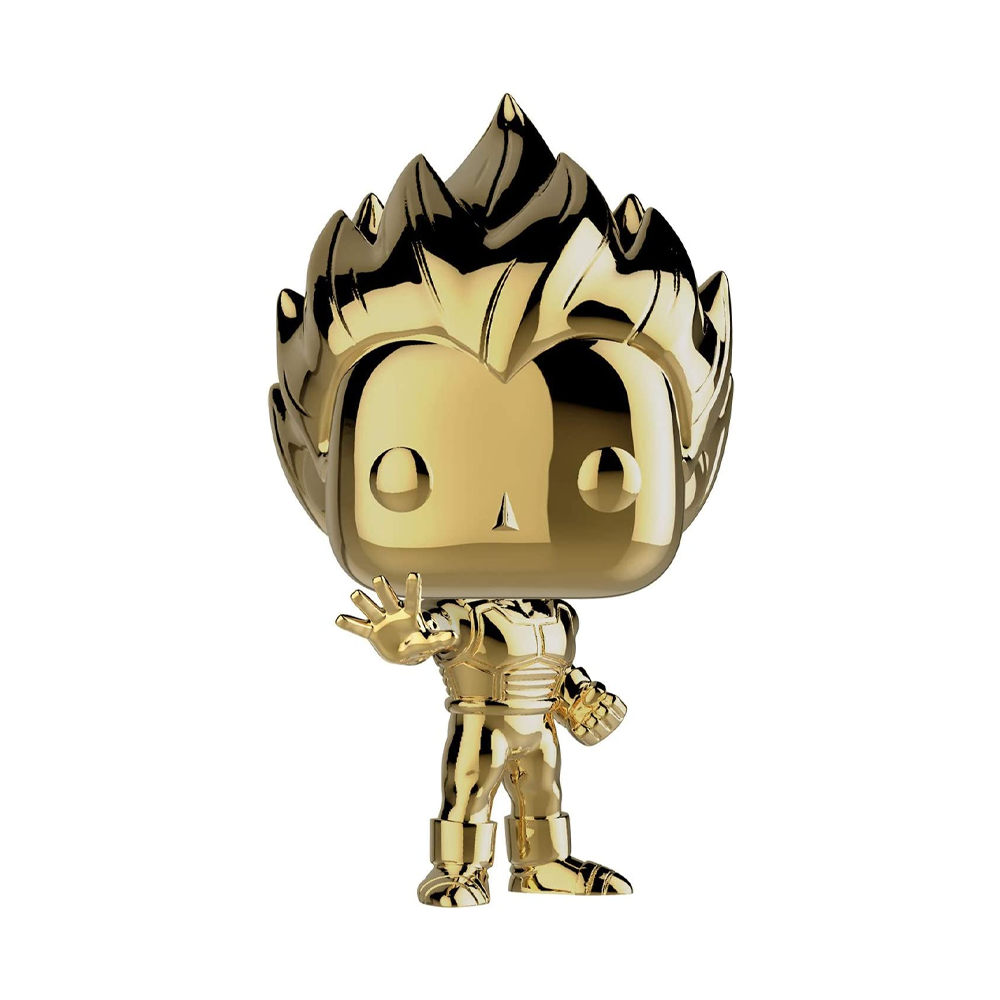 Funko POP! Dragon Ball Z - Super Saiyan Vegeta (Gold Chrome) #154 SDCC 2018 Toy Tokyo Exclusive [READ DESCRIPTION]