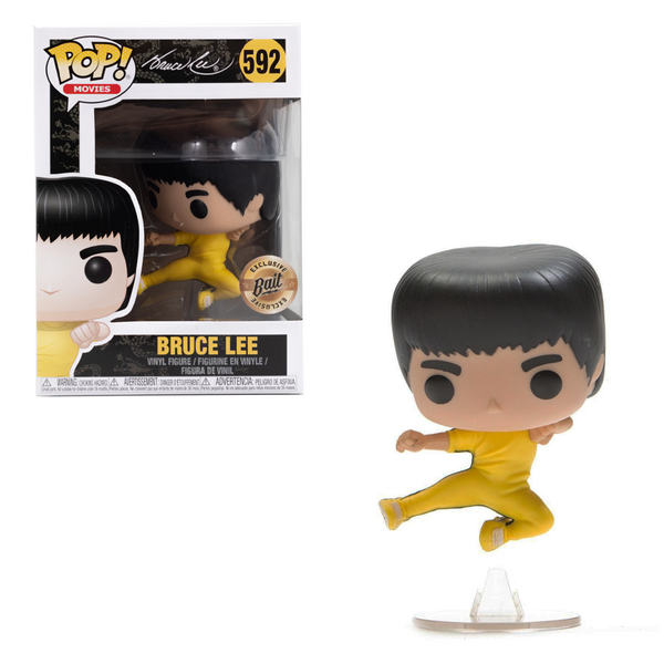 Funko POP! Enter the Dragon - Bruce Lee (Yellow) (Flying Man) Vinyl Figure #592 Bait Exclusive [READ DESCRIPTION]
