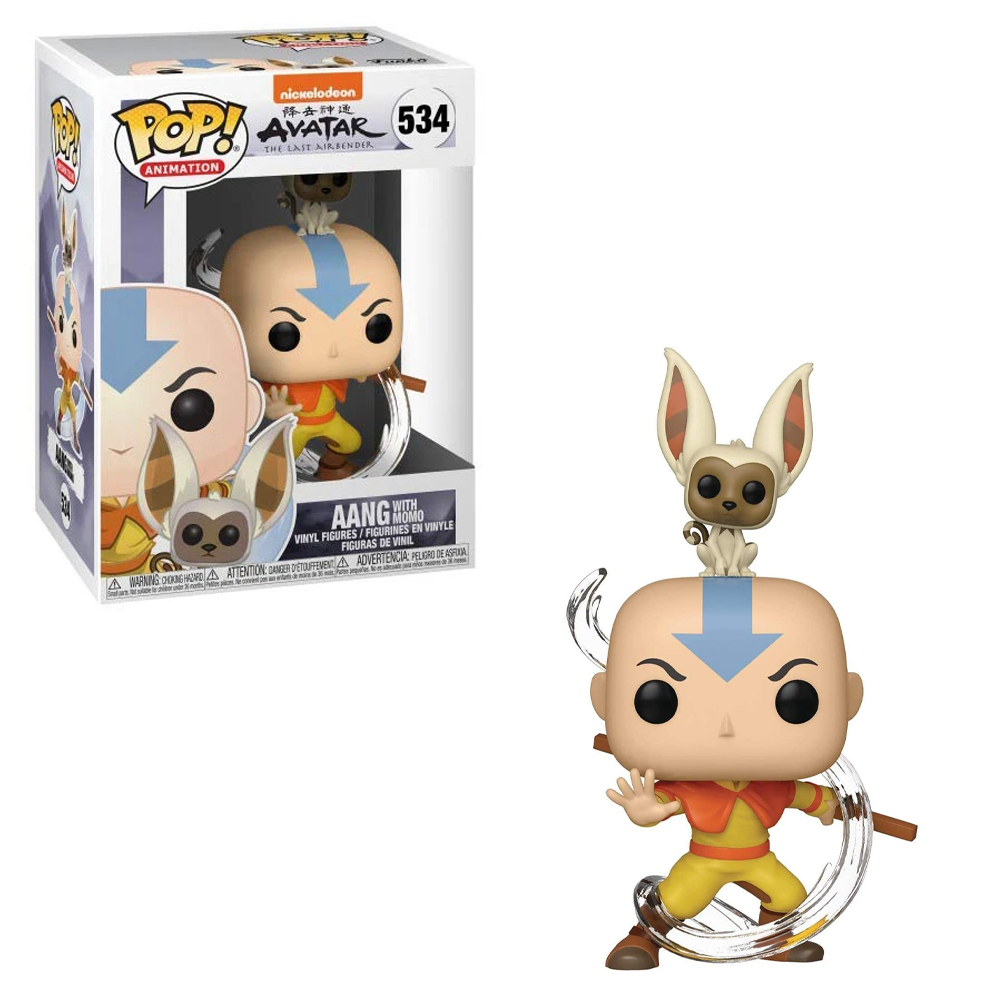 FU36463 Funko POP! Avatar: The Last Airbender - Aang with Momo Vinyl Figure #534