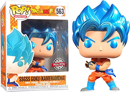 FU37691-IE Funko POP! Dragon Ball Super - SSGSS Goku (Kamehameha) Vinyl Figure #563 Special Edition Exclusive [READ DESCRIPTION]