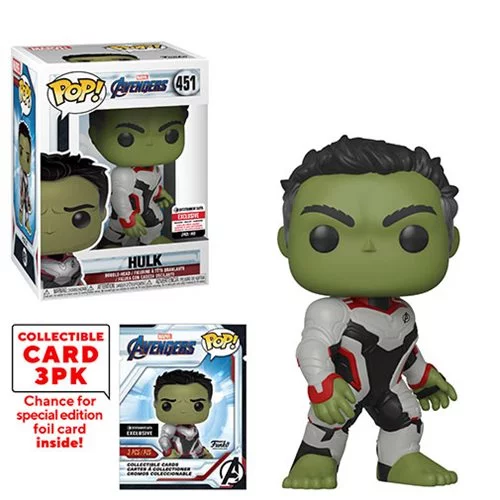 FU39795C Funko POP! Avengers: Endgame - Hulk with Collector Cards #451 - Entertainment Earth Exclusive (NOT 100% MINT)