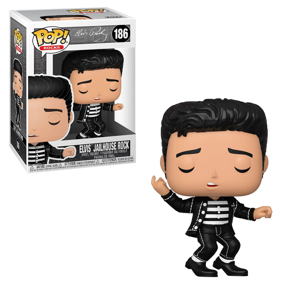 FU40138 Funko POP! Rocks: Elvis - Jailhouse Rock Elvis Vinyl Figure #186