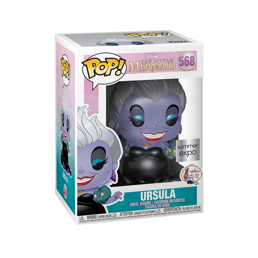 Funko POP! The Little Mermaid - Metallic Ursula Vinyl Figure #568 Summer Expo Exclusive