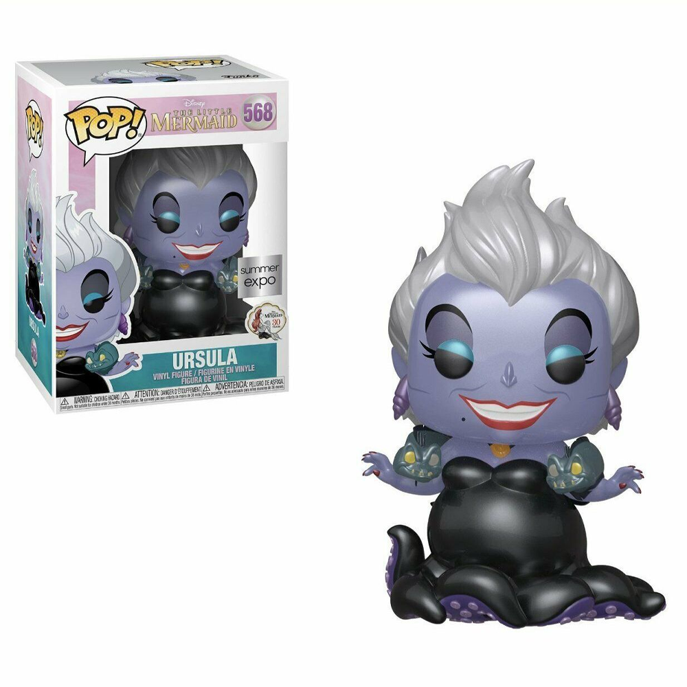 Funko POP! The Little Mermaid - Metallic Ursula Vinyl Figure #568 Summer Expo Exclusive (NOT 100% MINT)