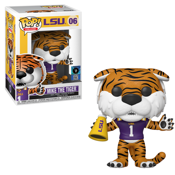 FU42860 Funko POP! College: LSU - Mike The Tiger (Home Purple Jersey) Vinyl Figure #6