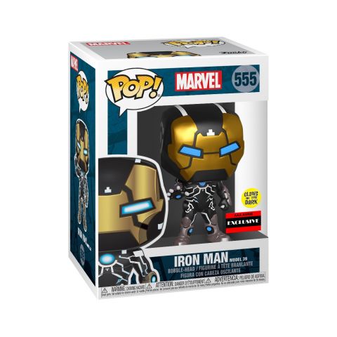 FU43965 Funko POP! Marvel 80th - Iron Man Model 39 (Glow In The Dark) Vinyl Figure #555 AAA Anime Exclusive [READ DESCRIPTION]